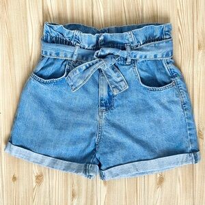 Denim&Co sz Girls 10 Years Denim High Waist Shorts